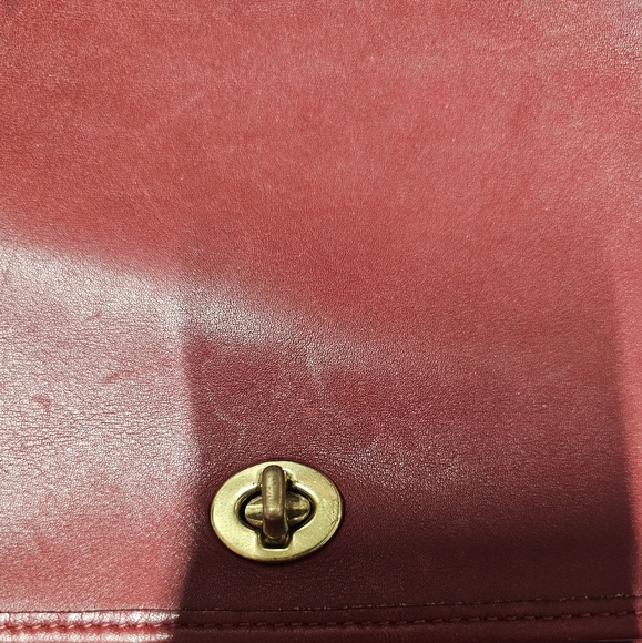 Coach EUC Bags Vintage Legacy Companion Flap 9715 Red Crossbody Bag A Gem - Picture 12 of 12